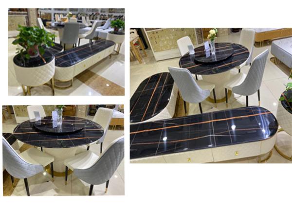 Modern Design Faux Marble Tv Stand Non - Radioactive With Natural Texture