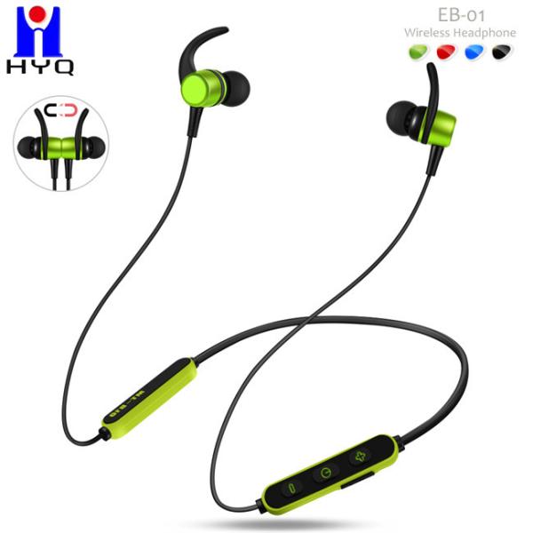 BT5.0 Neckband Earphones Bluetooth Neck Earbuds 10m Transmission Range