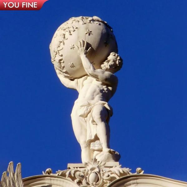 Famous Hand Carved Natural Stone Atlas Marble Sculpture