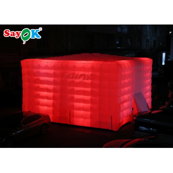 Идет куба СИД шатра Outdoors шатер воздуха раздувного раздувной для украшения партии коммерчески рекламировать