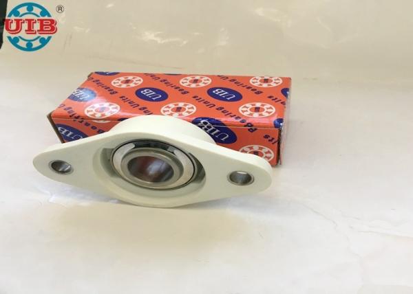 Black White Plastic Pillow Block Bearing Housing Types With Stainless Steel Bearings