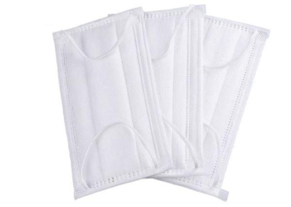 High Filtration Disposable Earloop Medical Mask / 3 Ply Non Woven Face Mask