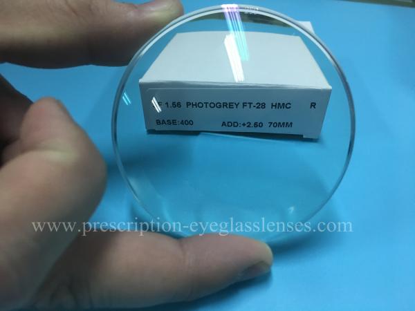 Bifocal Vision Transition Eyeglass Lenses , 1.56 Semi Finished Resin Bifocal Lenses