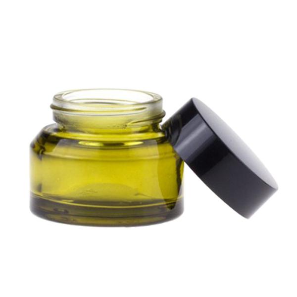 Опарникы цилиндра стеклянных опарников сливк стороны IS09001 ясные прованские зеленые стеклянные с крышками