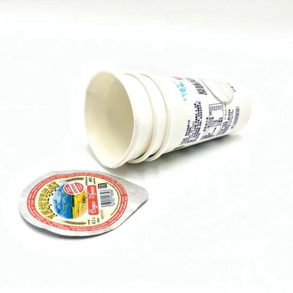 7 Oz Disposable Yogurt Paper Cup Eco Friendly 70mm OD 7.5g Weight