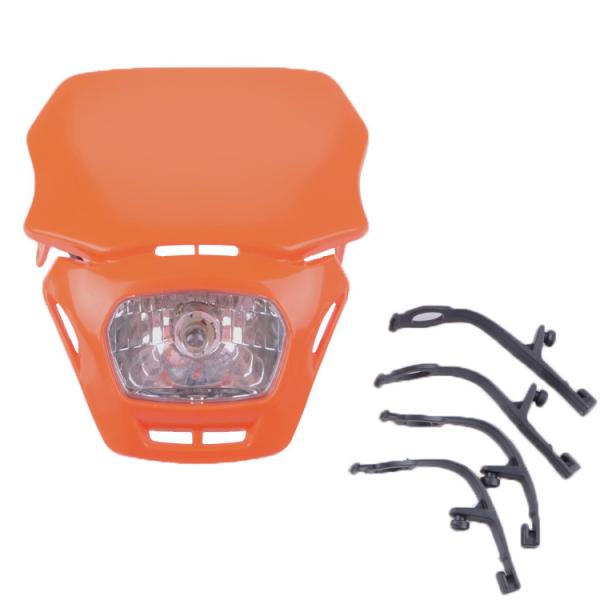 Custom Black Square Dirt Bike LED Headlight Bulb with DC 12V Voltage Modification