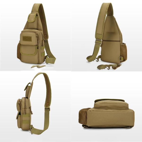 Outdoor Nylon Cross Shoulder Sports Bag Multifunctional Hiking Bag Large Capacity