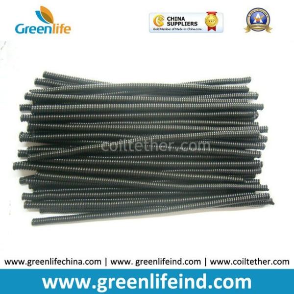 Double 90degree Weld 120MM Length Plastic Spring Black Bungee Cords