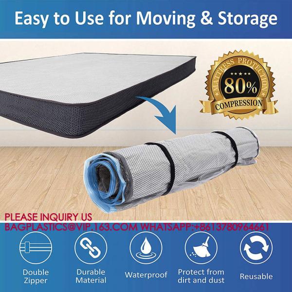 Mattress Vacuum Bag Zip Compression Storage Moving Returns Bag Vacuum Seal Mattress Bag
