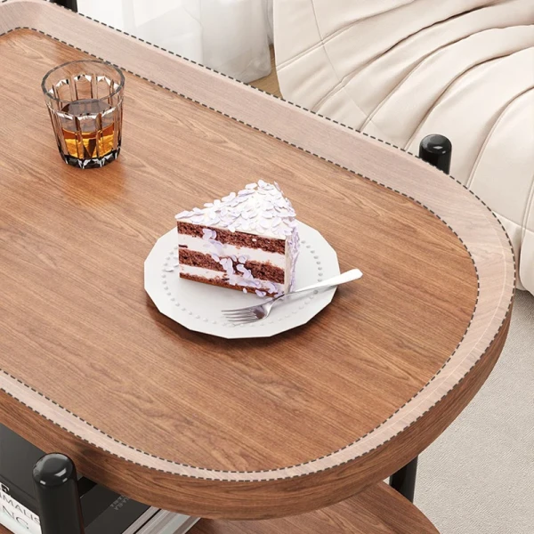 Movable Household Side Table Trolley Living Room Floor-standing Storage Rack Sofa Coffee Small Wheeled Dining Cart