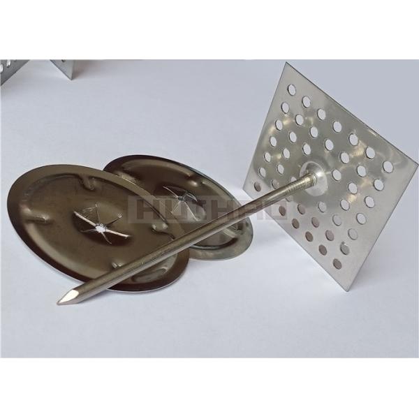 2-1/2 Stainless Steel Perforated Insulation Fixing Pins For Attaching Insulation Materials