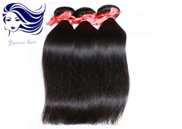 Das extensões cambojanas do cabelo do Virgin do negro como o azeviche micro reto de seda de trama
