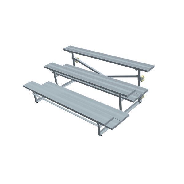 Foldable Portable Aluminum Bleachers for Stadium Seating Easy to Install and Disassemble