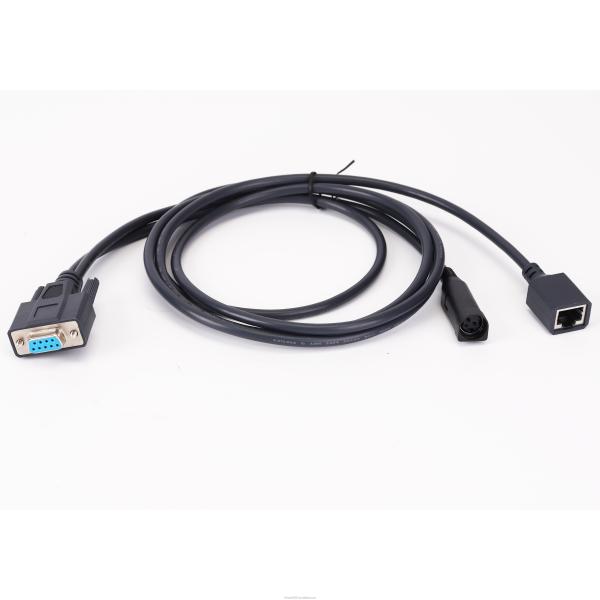 Гибкие кабели D SUB DB9 Pin Female к RJ45 и 3 Pin DIN Jack расширение кабеля защищен