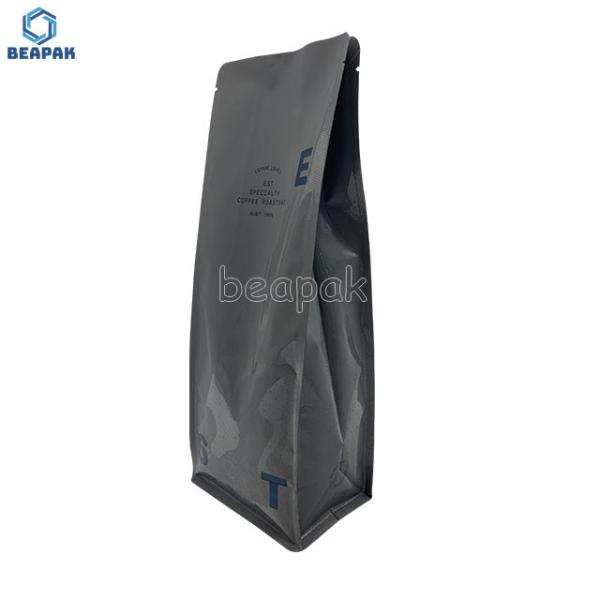 10 Colors Gravnre Printing 2kg Matte Black Coffee Bags