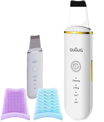 Skin Care Electric Face Cleaning Scrubber Exfoliator Pore Removal Sonic Facial Spatula