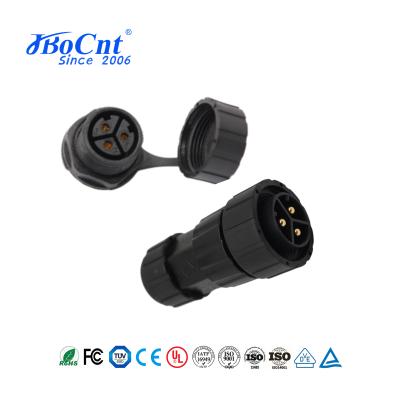 M25 Power Inverter Connector Outdoor 3 Pin Waterproof Panel LED Light Connector
