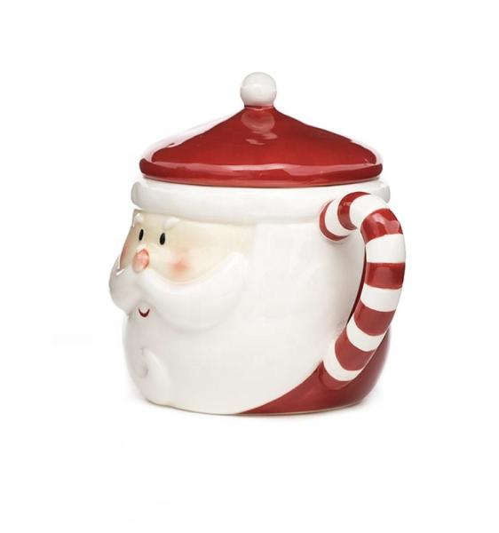 Porcelain Christmas Dinner Set Custom 3D Ceramic Christmas Mug Mrs Santa Claus Coffee Mugs As Gift