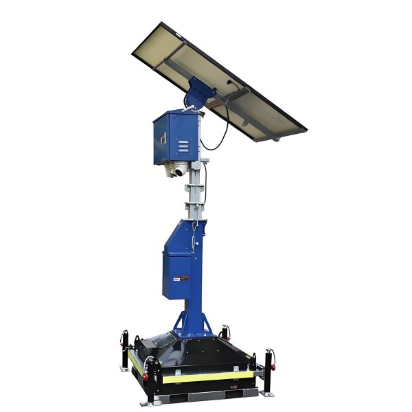 Solar Surveillance Tower Reliable Mobile Lighting Tower Parking Lots Security Solar Powered Lighting Towers