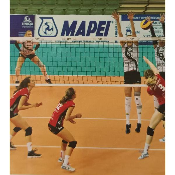 Revêtements de sol sportifs intérieurs d'épaisseur 3,5-10mm pour terrains de volley-ball / badminton / tennis de table / basket-ball / salle de sport / salle de danse