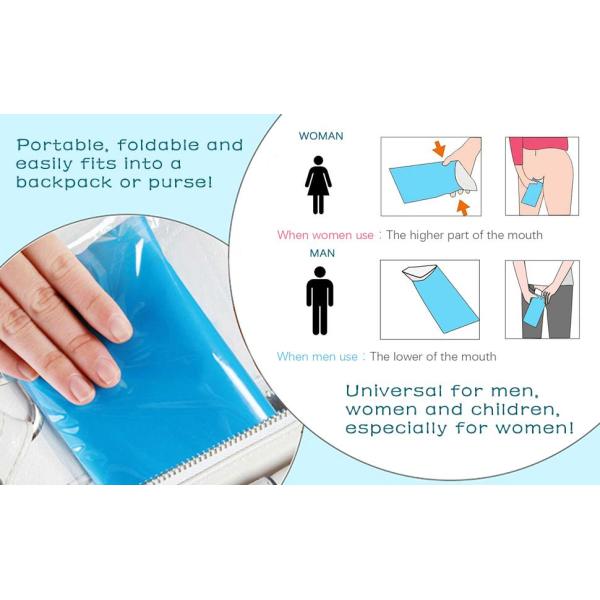 Urine Bag Disposable Camping Collection Emergency Urinal Bag for Men and Women Portable Pee Bag for Travel Traffic jam