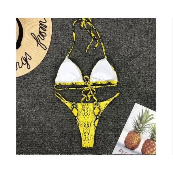 Womail Alluring Biquini Leopard Printed Bikini Push-Up Padded Swimwear Women's