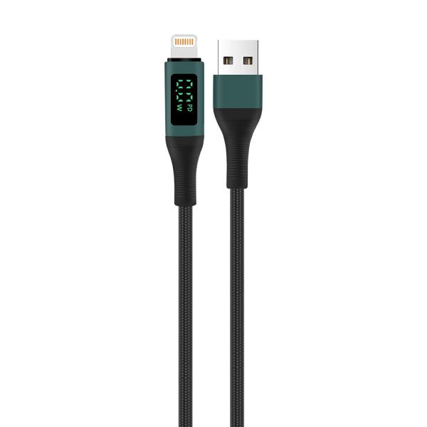 1m/2m câble de données d'affichage numérique tressé pour le transfert de données rapide et 3A charge 480Mbps USB2.0