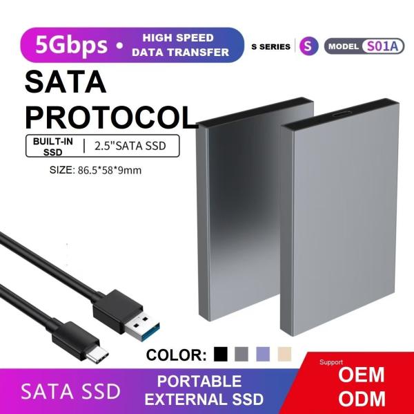 OEM ODM 2.5 Inch SATA SSD High Speed Data Transfer Notebook SSD Drive