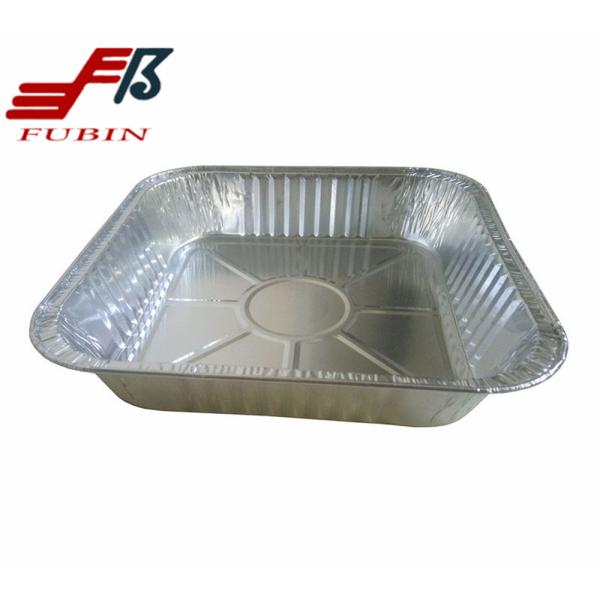 1400ml Square Foil Trays Fubin Aluminum Foil Cooking Pans