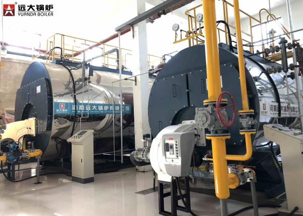 Horizontal Industrial Steam Gas Fired Boiler 8000 Kg 8 Ton Capacity
