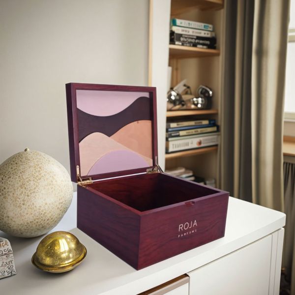 Custom Lacquer Finish Handmade MDF Perfume Box with Brand Logo Customization Luxury Packaging Wooden Gift Box