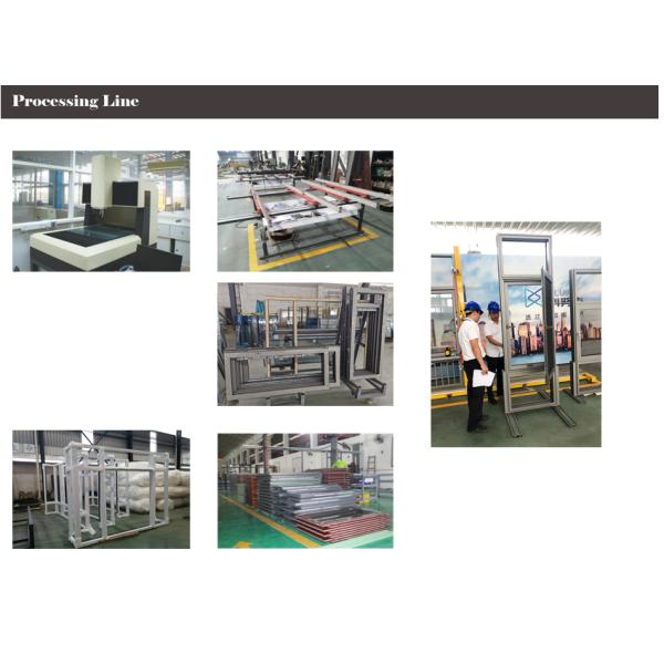 Casement Aluminium Tilt And Turn Windows Horizontal Champagne Color Anodising