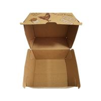 Recycled Corrugated Fast Food Gourmet Burger Packaging Box Eco Friendly