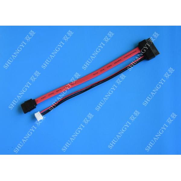 Slimline SATA Cable 13pin (7+6pin) female to SATA female With LP4 Adapter power