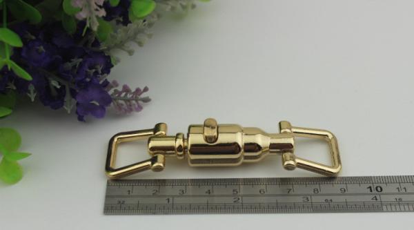 Handbag hardware accessories die casting light gold snap button push press locks
