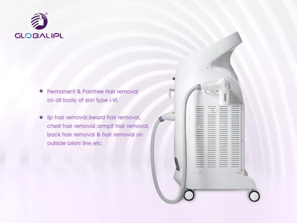 755nm 808nm 1064nm Stationary Permanent Laser Hair Removal Machines Big Spot Size