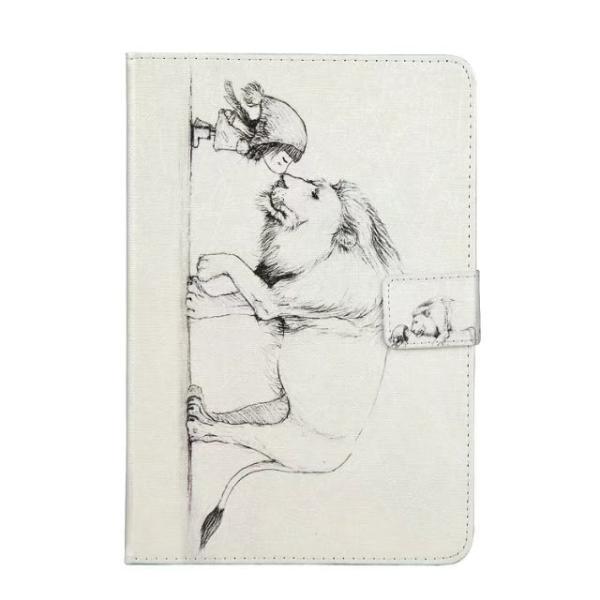 Ultra Slim Cat Cartoon PU Leather Magnetic Light Weight Cover Tablet Case For iPad Air