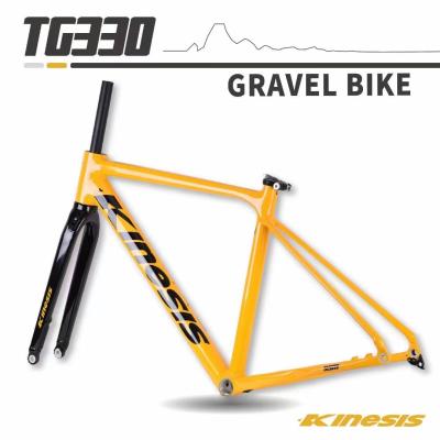 700x38c Gravel Bike Frame with Tapered Headtube 1-1/8 quot upper 1-1/2 quot lower