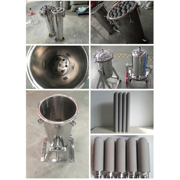 Корпус фильтра штанги титана нержавеющей стали, фильтр трубки титана 250mm