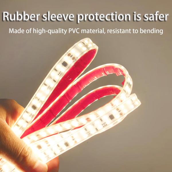 Super brillante 220v autoadhesivo de luz lineal de la pantalla del estante del techo Salón de estar exterior de luz resistente al agua