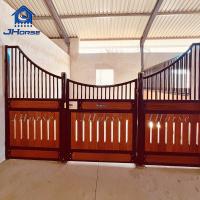 Fabricante de puertas delanteras y particiones de establos portátiles para caballos de tamaño personalizado estándar americano, cajas y establos