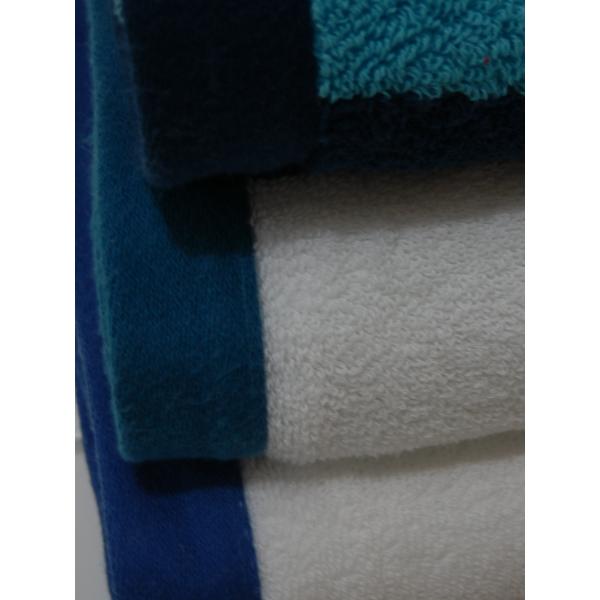 Factory Supply 100% cotton Yarn Dyed Jacquard Heavy Blue Stripe Pool Towel