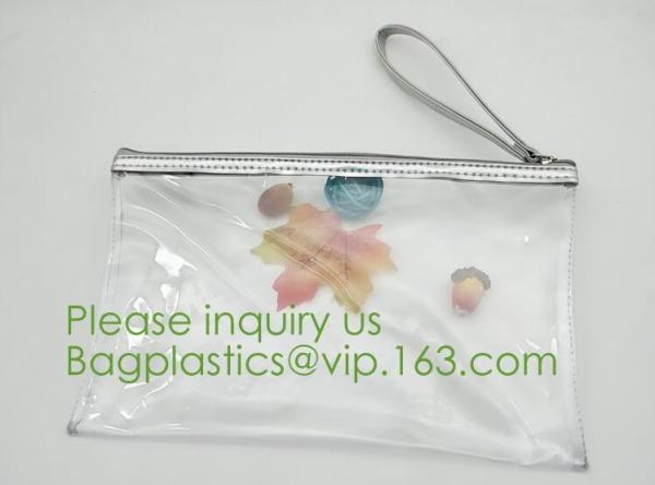 printed PVC zipper bag ,transparent PVC swimwear packaging bag,bikini bag,zipper bag for cosmetic packing bagease bagpac