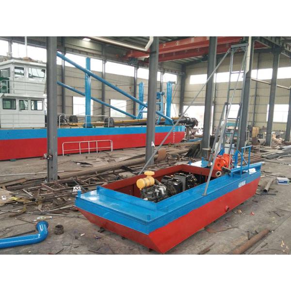 Dredger de areia de pequena capacidade de 6 polegadas 400m3/h com uma cor azul para mineração de areia do rio
