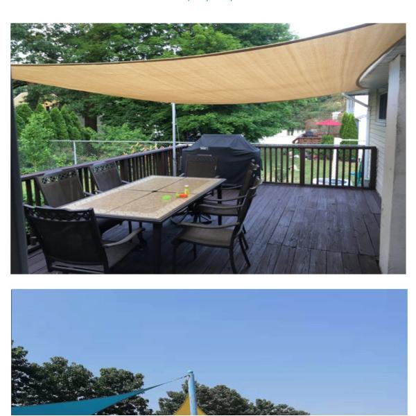 Outdoor Sunshade Canopy Extra Large Awning Waterproof Sun Shade Sail for Children Playground
