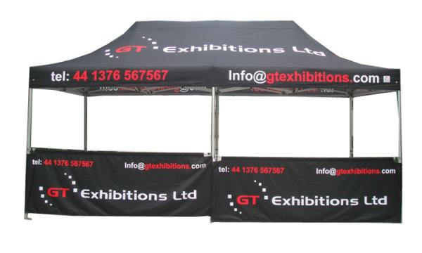 3x6 Gazebo Folding Tent Aluminium / Steel Frame Exhibition Printed Marquee