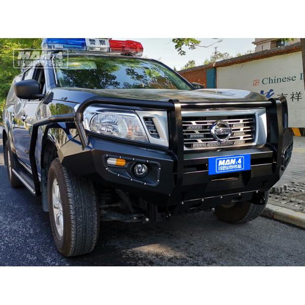 Black Nissan Navara NP300 Bull Bar OEM NO LOOP Heavy Duty Steel