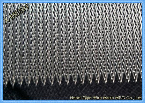 Compound Balanced Woven Metal Mesh Conveyor Belt Nickel Aluminum Alloy Anti Break