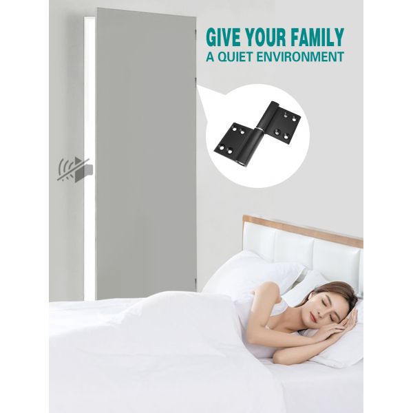 6063-T5 Primary Aluminum Door Hinge with 180 Degree Opening and Modern Design for Heavy Duty Applications