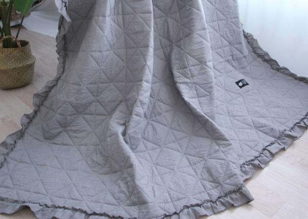 Washable Cotton Throw Blanket , Quilted Multiple Colors Luxury Throw Blanket